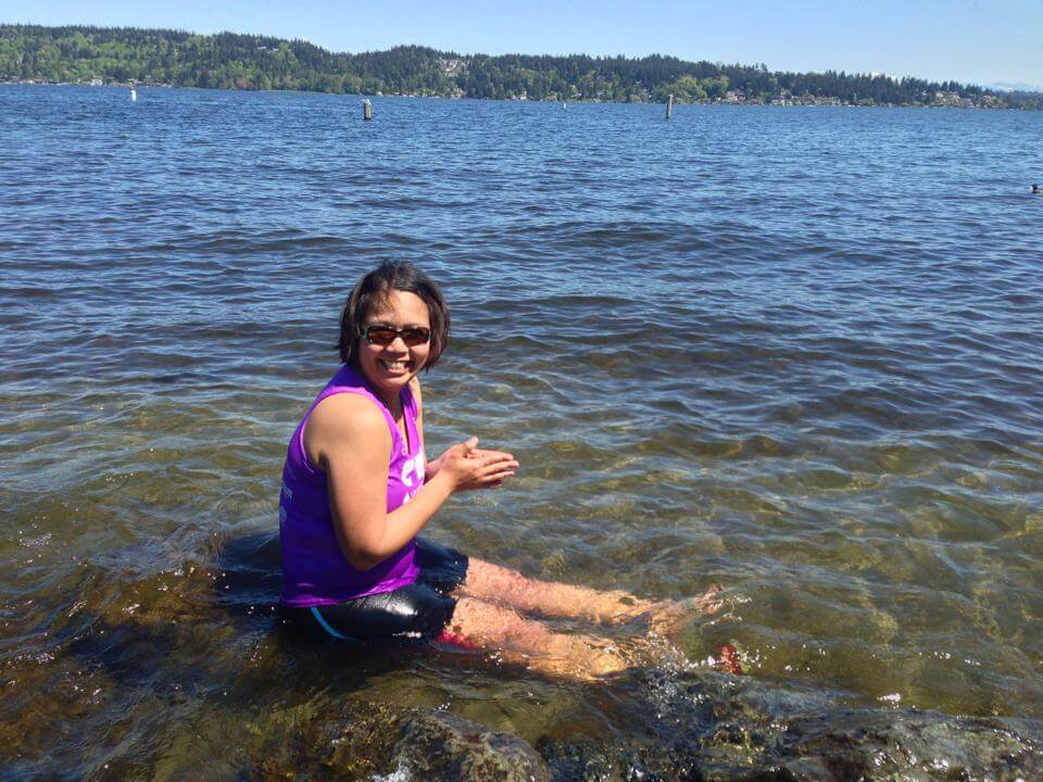 Me - Ice Bathing at Lake Washington